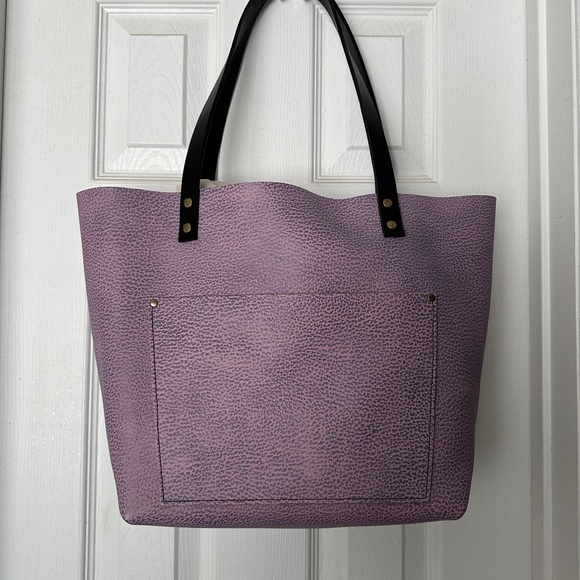 Portland Leather Lavender Tote Bag - Picture 5 of 7